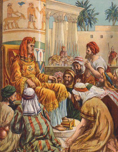 Mısır Hükümdarı Yusuf (renkli taş baskı) by English School