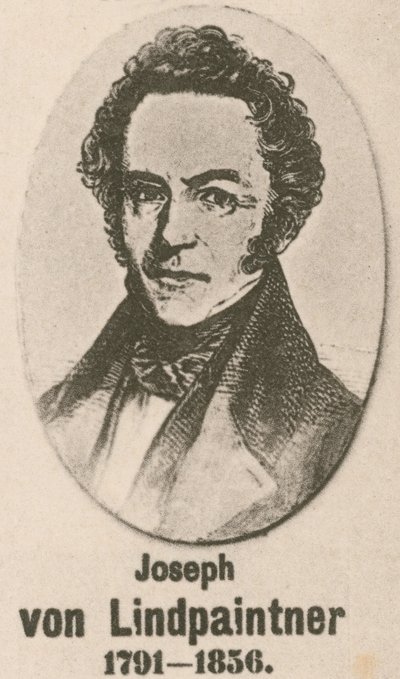 Joseph von Lindpaintner (gravür) by English School