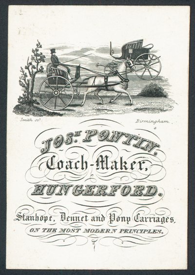 Josiah Pontin, teknik direktör, ticari kart by English School