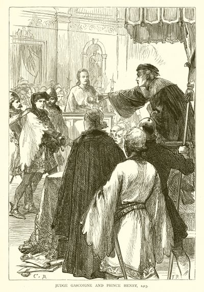Yargıç Gascoigne ve Prens Henry, 1413 by English School