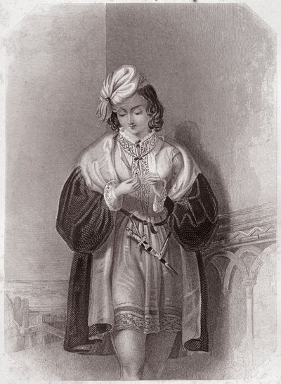 Julia (Verona'nın İki Beyefendisi) - “” Shakespeare Kadın Galerisi, ilk Londralı sanatçıların kırk beş ciddi portre koleksiyonu, eleştirel ve edebi notlarla zenginleştirilmiş””” 1838 dolaylarında - “” Shakespeare Kadınları Galerisi'nden , Koleksiyo by English School