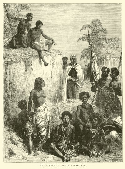 Kamehameha I ve savaşçıları by English School
