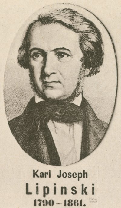 Karl Joseph Lipinski (gravür) by English School