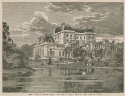 Bay Albert Grant için inşa edilen Kensington House, bahçe cephesi by English School