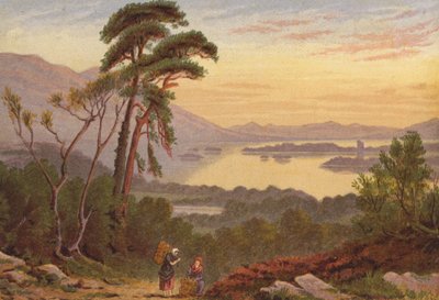 Killarney Gölleri, Aşağı Göl (renkli taş) by English School