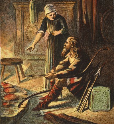 Kral Alfred ve Pastalar, pub. 1890 by English School