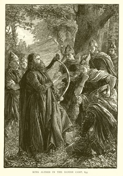Danimarka Kampında Kral Alfred, 895 by English School