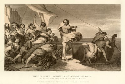 Kral Alfred, Anglo Saksonları kışkırtıyor by English School
