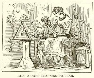 Kral Alfred okumayı öğreniyor by English School