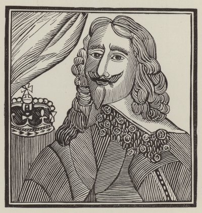 Kral Charles I, şehit (gravür) by English School