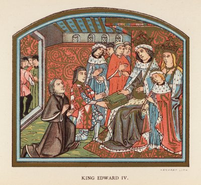 Kral 4. Edward (renkli taş baskı) by English School