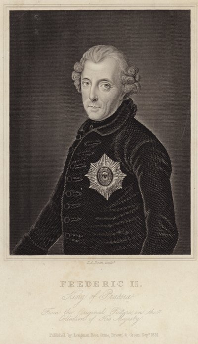 Prusya Kralı II. Friedrich by English School