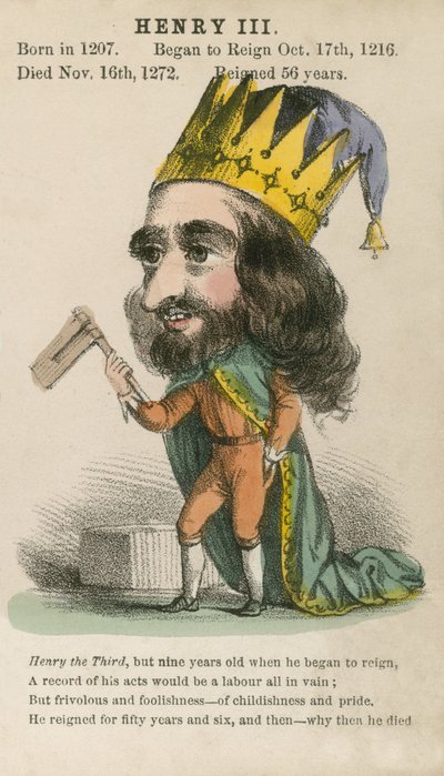 Kral Henry III (su meraklısı) by English School