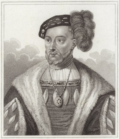 Kral James V (nokta gravürü) by English School