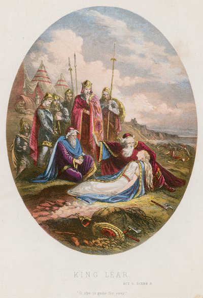 Kral Lear, Act V sahne iii by English School