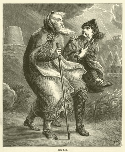 Kral Leir (gravür) by English School