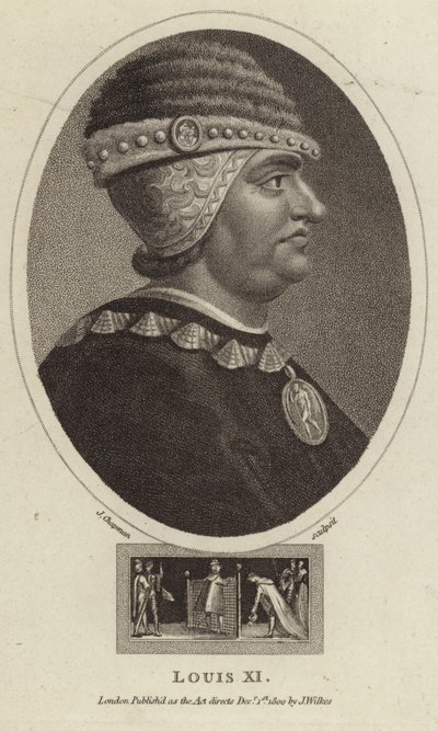 Fransa Kralı XI.Louis by English School