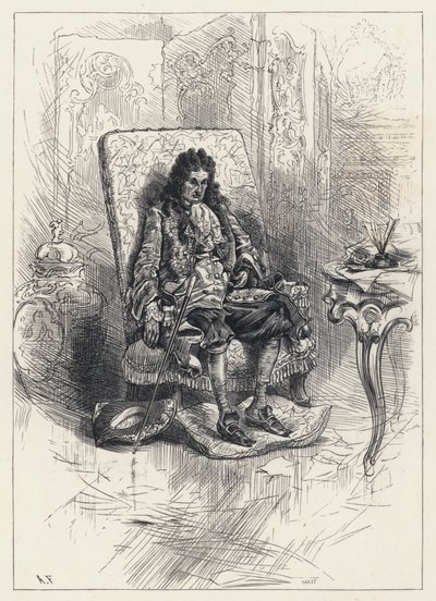 Fransa Kralı Louis XVI, yalnız ve kırık kalpli (gravür) by English School