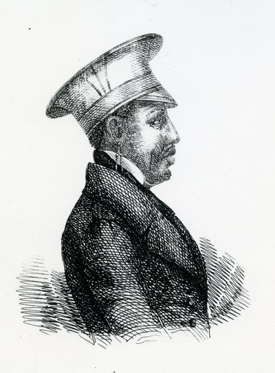 Kral Moshoeshoe I (c.1786-1870) (gravür) by English School