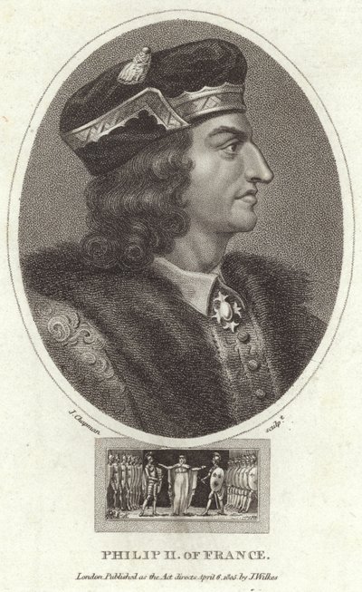 Fransa Kralı II. Philip by English School