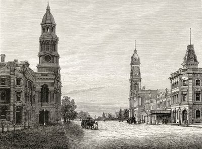 King William Street, Adelaide, c.1880, Howard Willoughby