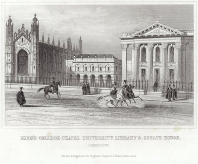 Kings College Şapeli, Üniversite Kütüphanesi ve Senato Binası, Cambridge by English School