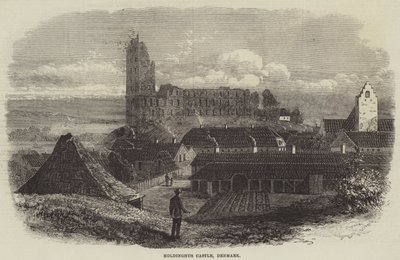 Koldinghus Kalesi, Danimarka (gravür) by English School