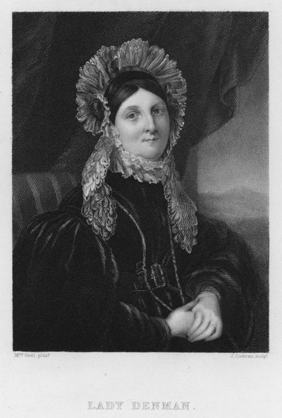 Lady Denman (gravür) by English School