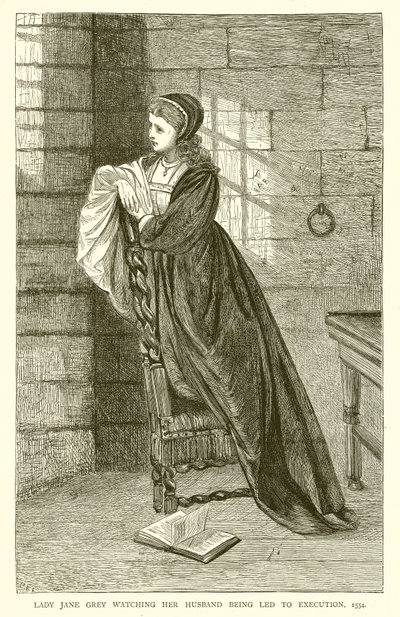 Leydi Jane Gray, Kocasının İdam Edilmesini İzlerken, 1554 by English School