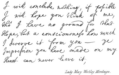 Leydi Mary Wortley Montagu by English School