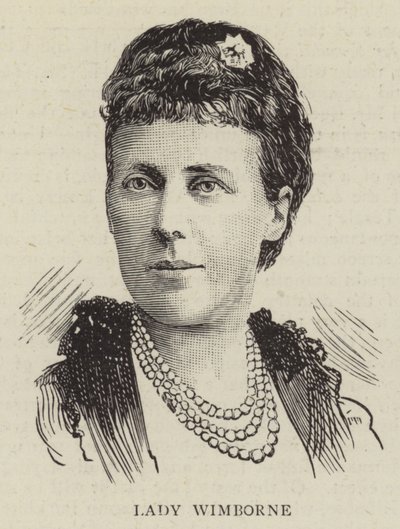 Leydi Wimborne (gravür) by English School