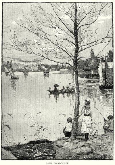 Wendouree Gölü (gravür) by English School