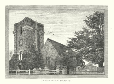 Laleham Kilisesi (gravür) by English School