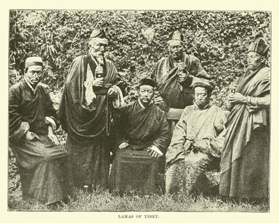 Tibet lamaları by English School