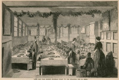 Kuzu ve Bayrak Yırtık Mektebi, çocuklara bayram, 3 Ocak 1850 by English School