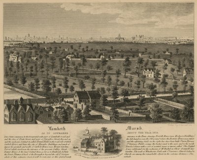 Lambeth Marsh, yaklaşık 1670 yılında göründüğü şekliyle by English School