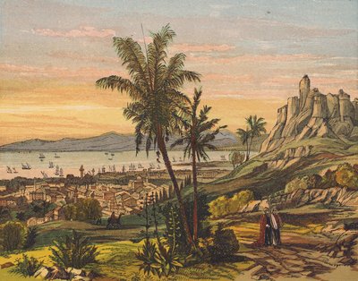 Kutsal Topraklarda Manzara (renkli litho) by English School