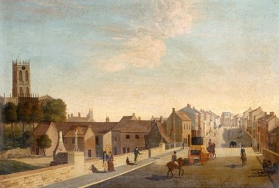 Kilise ile Manzara, c.1790 (tuval üzerine yağlıboya) by English School