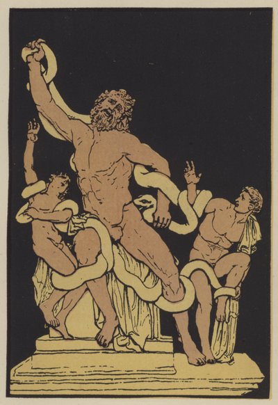 Laocoon (renkli lito) by English School