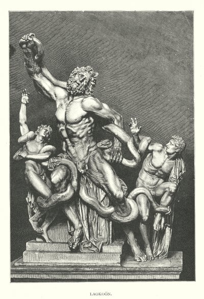 Laocoon (gravür) by English School