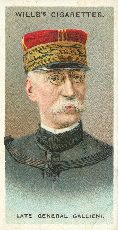 Geç General Gallieni (chromolitho) by English School