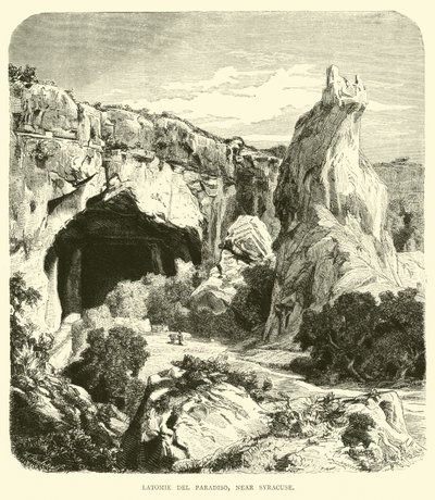 Syracuse yakınlarındaki Latomie del Paradiso by English School