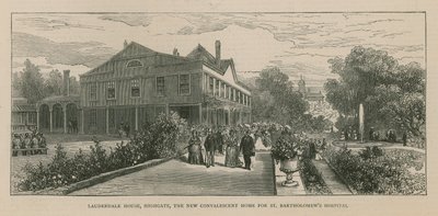 Lauderdale House, Highgate, Londra, St Bartholomews Hastanesi
