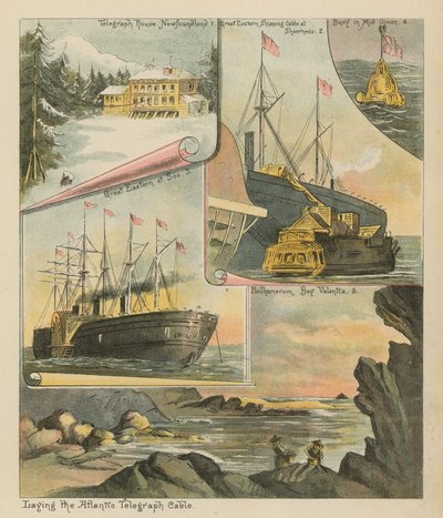 Atlantik Telgraf Kablosunu Döşemek by English School