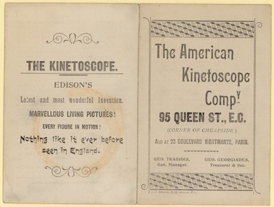 Broşür reklam Kinetoskop by English School