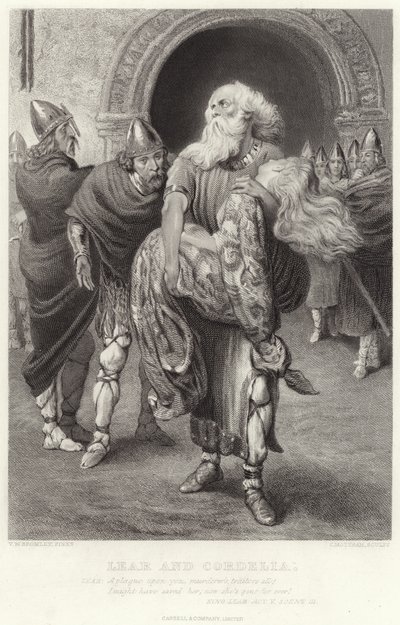 Lear ve Cordelia, Kral Lear, Perde V, Sahne III by English School