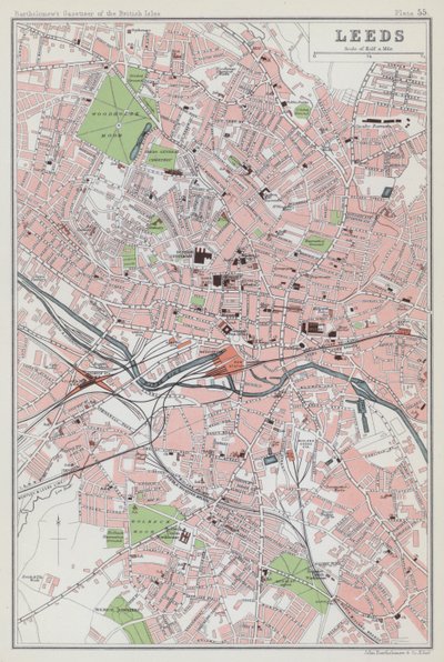 Leeds (renkli lito) by English School