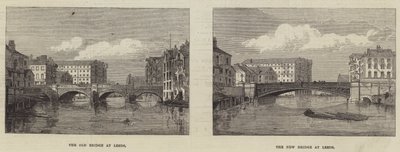 Leeds Köprüsü (gravür) by English School