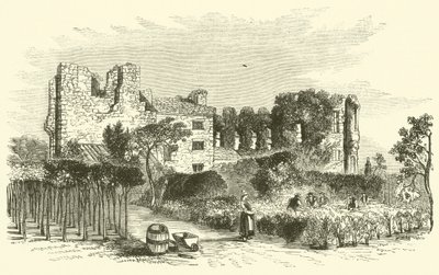 Leicester Manastırı (gravür) by English School
