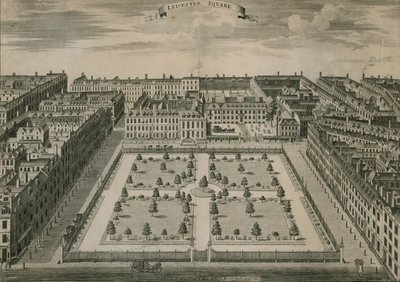 Leicester Meydanı, Londra, 1728 by English School